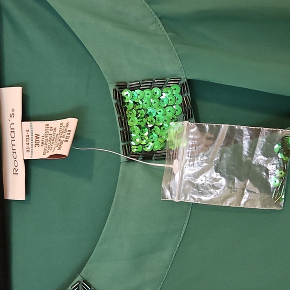 WOMANS 30W ROAMAN'S FORMAL OCCASION SHIFT LONG DRESS sequin New with tags - Picture 4 of 8